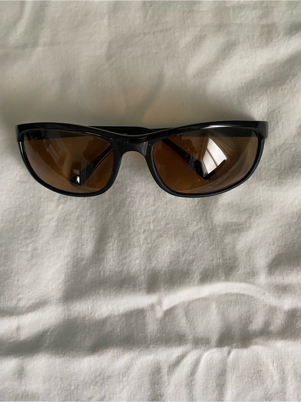 Ray-Ban Black Frame amber lenses.